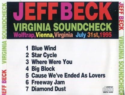 JEFF BECK / VIRGINIA SOUNDCHECK (1CD)