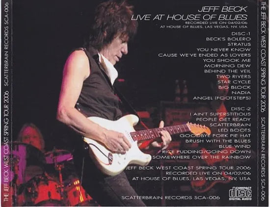 JEFF BECK / LIVE AT HOUSE OF BLUES (2CD)