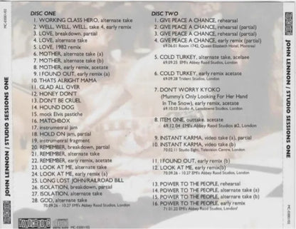 JOHN LENNON / STUDIO SESSIONS ONE (2CD)
