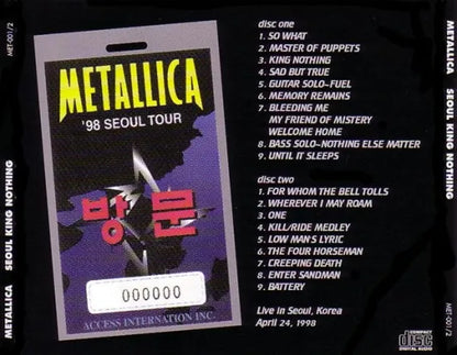METALLICA / SEOUL KING NOTHING (2CD)