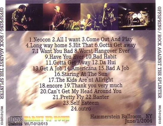 OFFSPRING / ROCK AGAINST THE SPLINTER (1CDR)