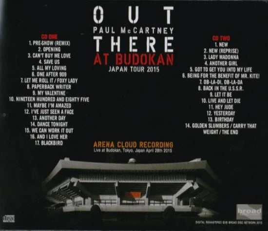 PAUL McCARTNEY / AT BUDOKAN -OUT THERE JAPAN TOUR 2015 REGISTRAZIONE ARENA CLOUD (2CD)