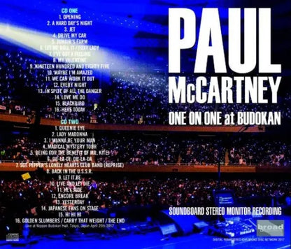 PAUL McCARTNEY / ONE ON ONE LIVE AL BUDOKAN THE ARENA 2017 (2CD)