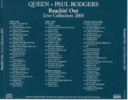 QUEEN + PAUL RODGERS / REACHIN' OUT LIVE COLLECTION 2005 SOUNDBOARD (3CD)
