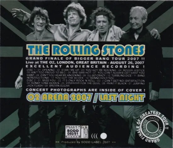 THE ROLLING STONES / 02 ARENA 2007 LAST NIGHT (2CD)