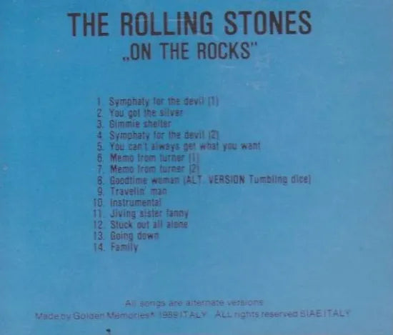THE ROLLING STONES / ON THE ROCKS (1CD)