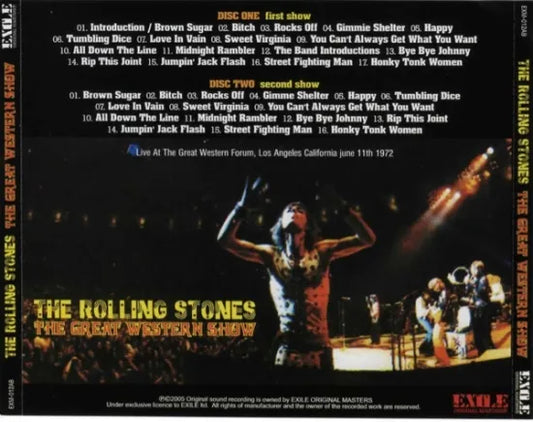THE ROLLING STONES / THE GREAT WESTERN SHOW (2CD)