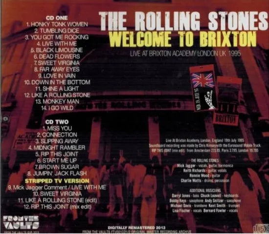 THE ROLLING STONES / WELCOME TO BRIXTON (2CD)