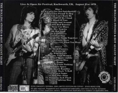THE ROLLING STONES / HOT AUGUST NIGHT (2CD)