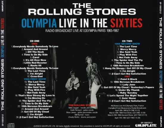 THE ROLLING STONES / OLYMPIA LIVE IN THE SIXTIES (2CD)