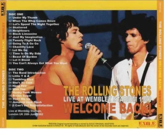 THE ROLLING STONES / WELCOME BACK ! WEMBLEY (2CD)