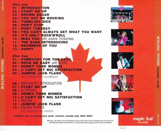 THE ROLLING STONES / TORONTO ROCKS (2CD)
