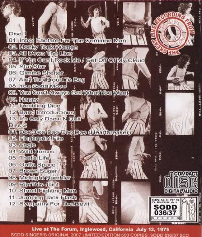 THE ROLLING STONES / ROCKIN' AT THE FORUM 1975 LAST NIGHT (2CD)