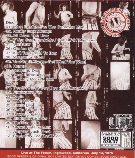 THE ROLLING STONES / ROCKIN' AT THE FORUM 1975 LAST NIGHT (2CD)