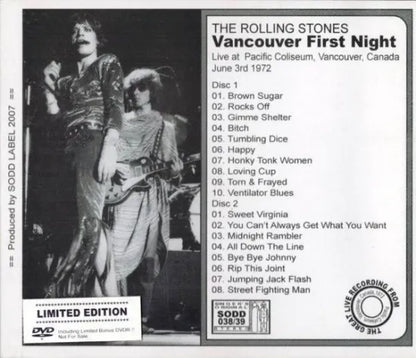 THE ROLLING STONES / VANCOUVER FIRST NIGHT (2CD+1DVDR)