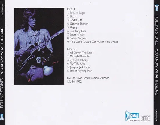 THE ROLLING STONES / YOU KNOW WHAT THESE ARE  (2CD)