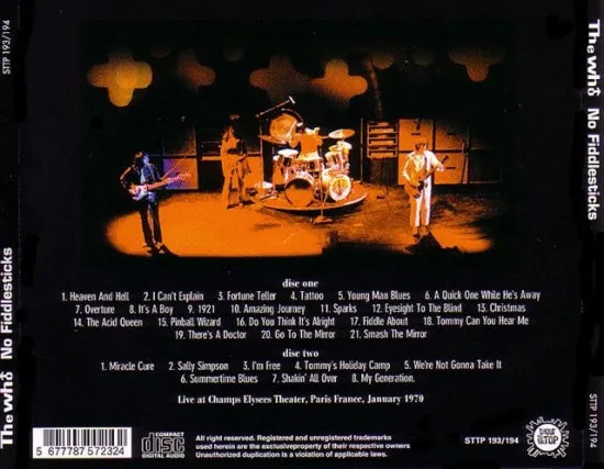 THE WHO / NO FIDDLESTICKS (2CD)