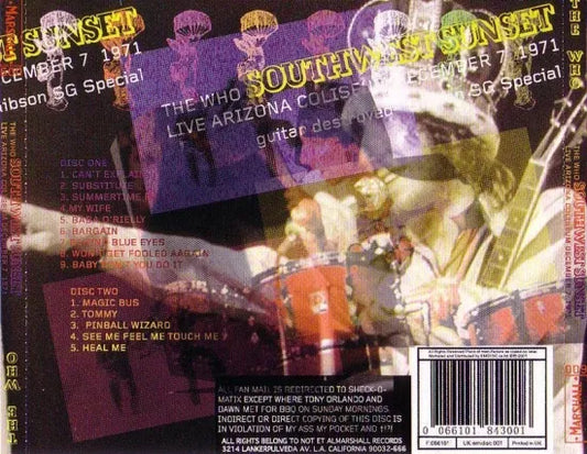 THE WHO / SOUTHWEST SUNSET  (2CD)