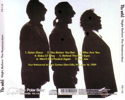 THE WHO / NIGHT BEFORE THE RESURRECTION (1CD)