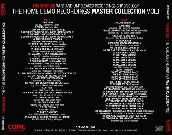 THE BEATLES / HOME DEMO RECORDINGS vol.1-2 (4CD)