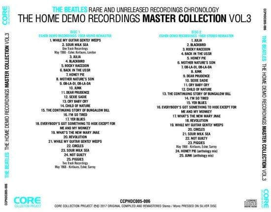 THE BEATLES / HOME DEMO RECORDINGS vol.3-4 (4CD)