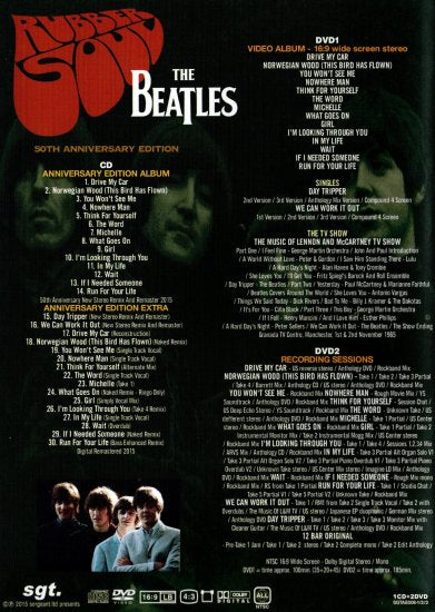 THE BEATLES / RUBBER SOUL 50th ANNIVERSARY EDITION 【1CD+2DVD】