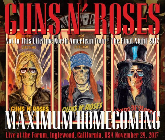 GUNS N' ROSES / Maximum Homecoming (3CD) NOT IN THIS LIFETIME US Tour Soundboard