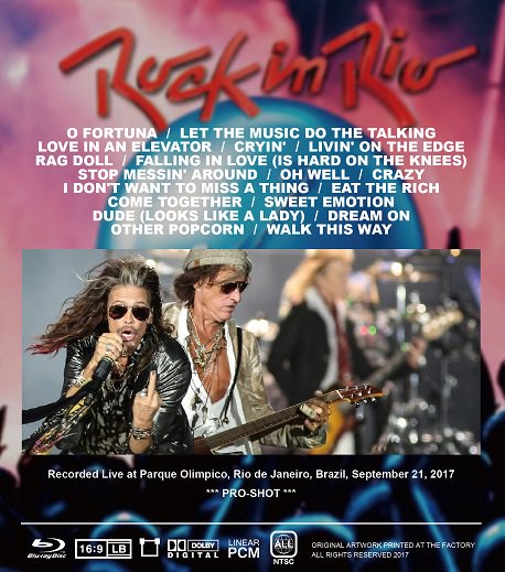 AEROSMITH / ROCK IN RIO 2017 (1BDR)