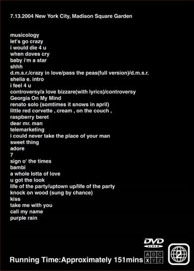 PRINCE / NEW YORK NIGHTS 1 & 2 (4DVDR)