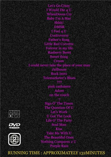 PRINCE / FT.LAUDERDALE,FL  FRANCE 2004/4/25 (1DVDR)