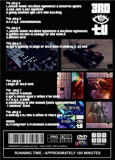 PRINCE / 3RD EYE TV VOL.1-3 (5DVDR) – WORLD MUSIC LOVER
