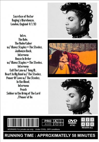 PRINCE / LONDON '93 (1DVDR)