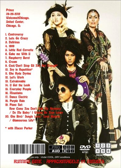 PRINCE / WELCOME 2 CHICAGO DAY 3 (1DVDR)