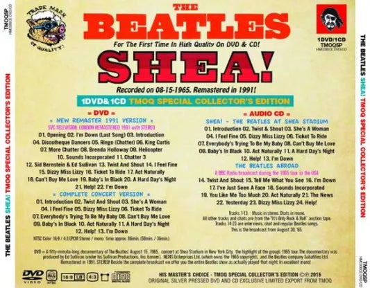 The Beatles SHEA! TMOQ Special Collector's Edition CD DVD HMC