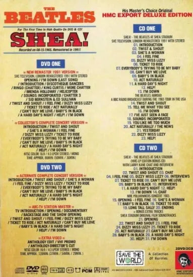 THE BEATLES / SHEA! HMC LIMITED EXPORT COLLECTOR'S EDITION (2DVD+2CD)