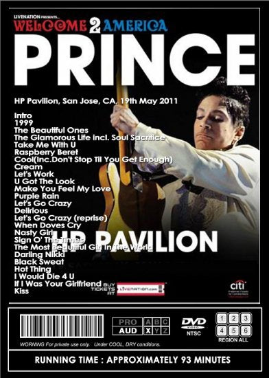 PRINCE / 2011 SAN JOSE 519 (1DVDR)