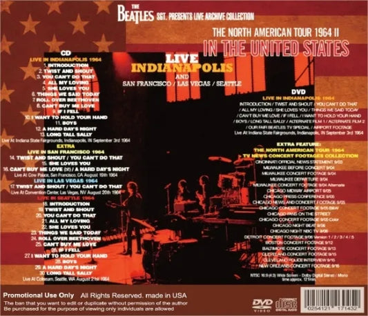 THE BEATLES / IN THE UNITED STATES THE NORTH AMERICAN TOUR 1964 ?U (1CD+1DVD)