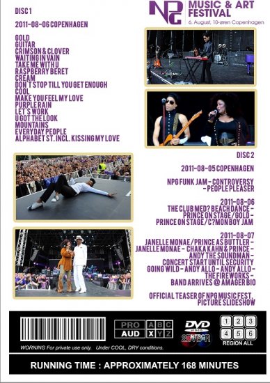 PRINCE / NPG MUSIC & ART FESTIVAL 2011 (2DVDR)