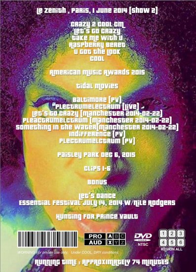 PRINCE / CRAZY 2 COOL 2014 (1DVDR)