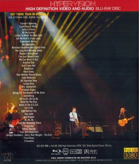 PAUL McCARTNEY / OUT THERE TOUR IN BOSTON (1BR)