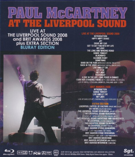 PAUL McCARTNEY / AT THE LIVERPOOL SOUND (1BDR)