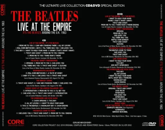 THE BEATLES / LIVE AT THE EMPIRE IT'S THE BEATLES AROUND THE U.K.1963 (1CD+1DVD)