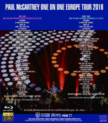 PAUL McCARTNEY / ONE ON ONE EUROPE TOUR 2016 (2BR)
