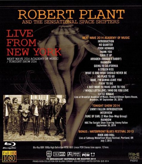 ROBERT PLANT / LIVE FROM NEW YORK (1BR)