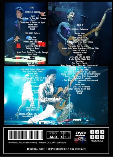 PRINCE / MORE WELCOME 2 AUSTRALIA (2DVDR)