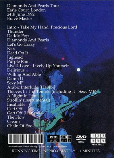 PRINCE & THE NEW POWER GENERATION / EARL'S COURT JUNE 24,1992 (1DVDR)