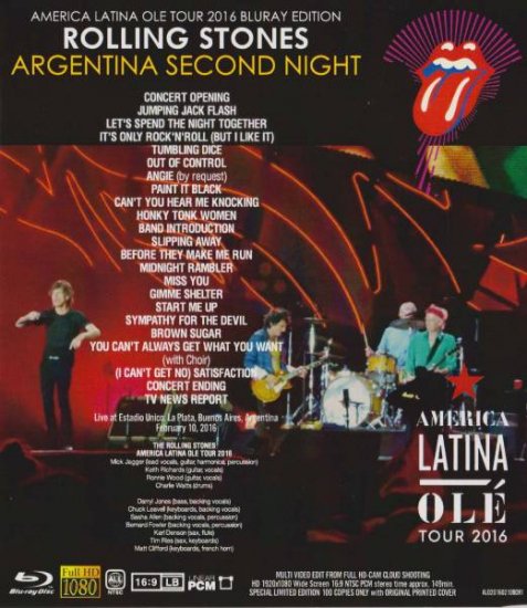 ROLLING STONES / ARGENTINA SECOND NIGHT (1BR)