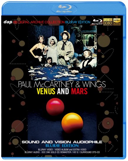 PAUL McCARTNEY & WINGS / VENUS AND MARS SOUND AND VISION AUDIOPHILE (1BDR)