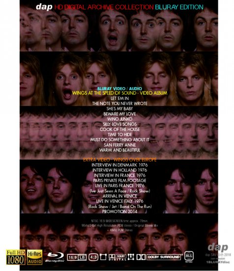 PAUL McCARTNEY & WINGS/ WINGS AT THE SPEED OF SOUND (1BDR)