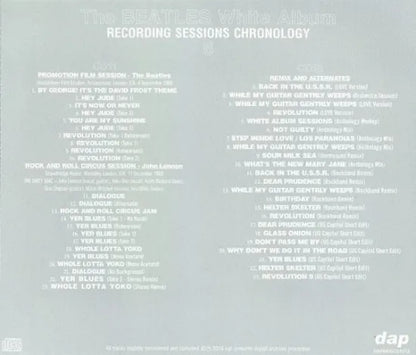 The Beatles / White Album Recording Sessions Chronology (12CD) Tall Case